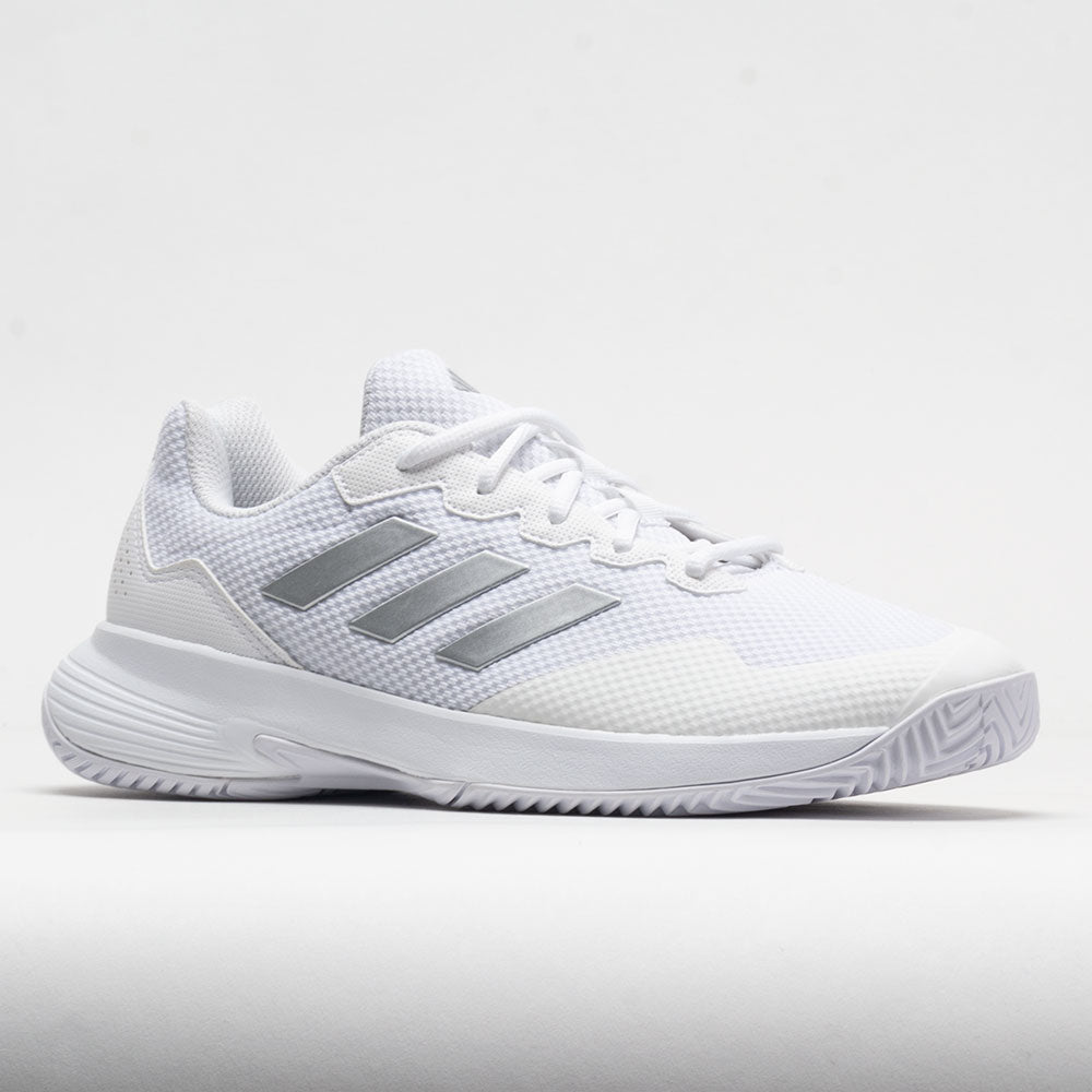 adidas GameCourt Women's  White/Silver Metallic/White